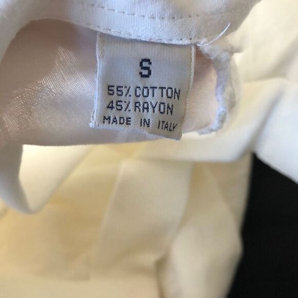 NWOT Como Sport Women’s Floral pattern Solid Cream Collared Long Sleeve Button D - Picture 9 of 16